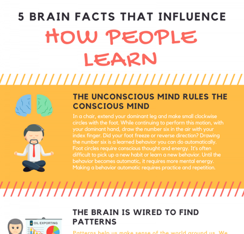 5 Brain Facts That Influence How People Learn Infographic